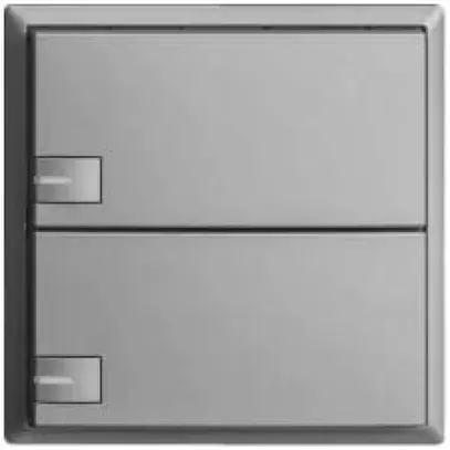 Pulsante KNX RGB EDUE, 250mW, c.LED RGB, 2×pulsante, com.1×tasto, si 