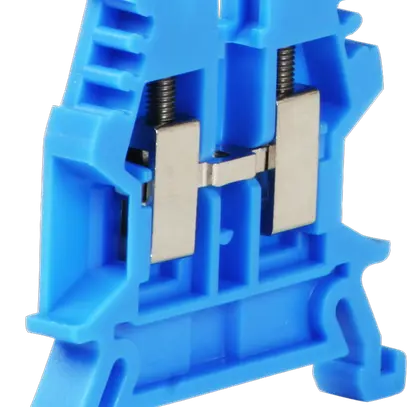 Morsetto di passaggio componibile WZ 0.5…2.5mm² 24A 1000V vite 2×1 DIN 35mm bl 