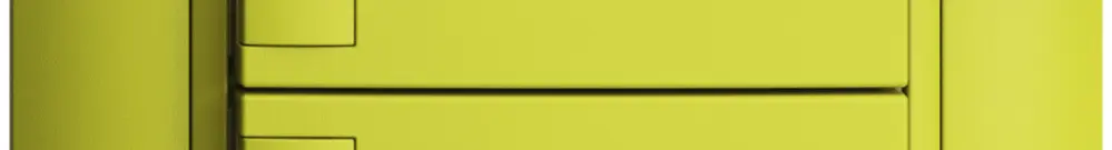 Poussoir univ. ENC 3×1t bornes enf. EDIZIOdue lemon, sans LED 
