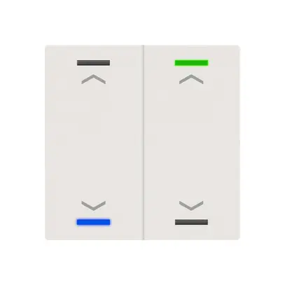 EB-Taster KNX RGBW MDT BE-TAL600211.A1 2T/4B weiss matt "Jalousie" 