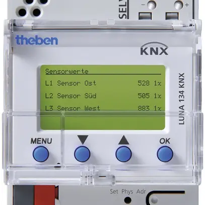 Sensore di luminosità KNX AMD Theben 10-canale 1…100000lx 
