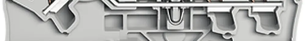 Morsetto di passaggio WAGO Top Job-S 2.5mm² 3L grigio serie 2102 