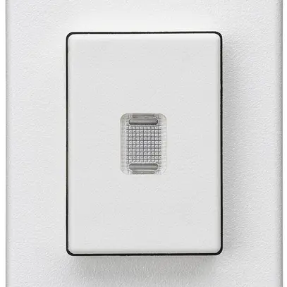 Pulsante INS Hager FLF 10A/250V 0/2L illuminato bianco 