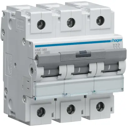 Disgiuntore Hager MCB 3P 400V tipo C 80A Icn 15kA 4.5UM 