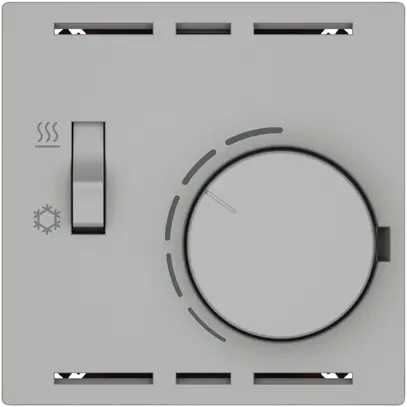 Thermostat d'ambiance EDIZIO.liv SNAPFIX® inter.chaud/froid 230VAC 50Hz grc 