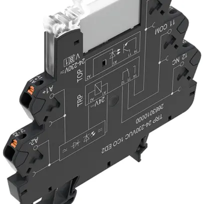 Relais WM TRP ED2 1CO AgNi 21.6…253VUC 6A/250VAC push-in 