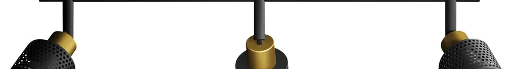 Spot Philips Niall GU10 3×5W 484×134mm nero/ottone 