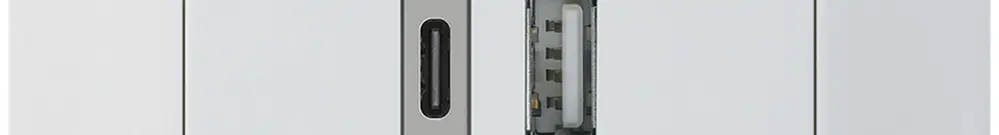 Presa di carica USB INC kallysto.trend 18W PD 1×tipo A 1×tipo C bianco 