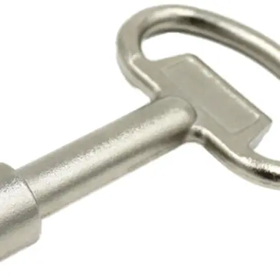 Clé à canon ELBRO carré intérieur 6mm, métal coulé sous pression, galvanisé 