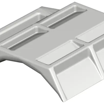 Contre-plaque Bettermann BBS 34…40mm gris clair sans halogène 
