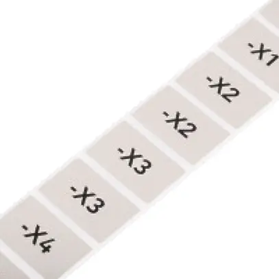 Plaquette indicatrice WAGO 210-850, 26.5×18mm, vierge argent, 1000pcs/bobine 