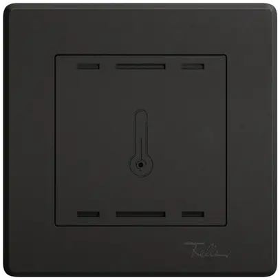 Comando p.sensore temperatura ambiente INC EDIZIO.liv Wiser SNAPFIX® 96×96mm ne 