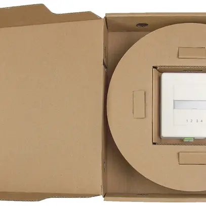 Boîte FTTH AP EASYNET, G657.A2, F-3000 LC/APC Duplex, 4 fibres, 74×74mm 40m, bc 