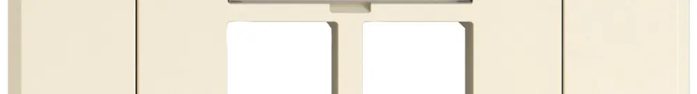 Kit de montage ENC EDIZIO.liv EASYNET S-One SNAPFIX® droit 2×RJ45 cr 