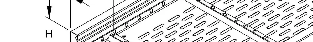 Chemin de câbles grande portée 300×105mm perf.zing.au feu 