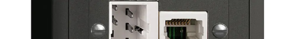 Presa AP xDSL RJ45/TT83 nero ITplus EDIZIOdue con filtro 