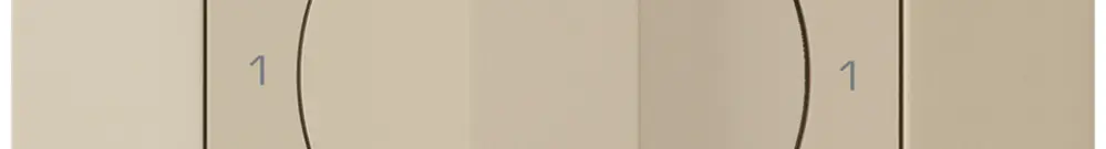 Interrupteur rotatif ENC kallysto.trend 0/1L beige avec manette 