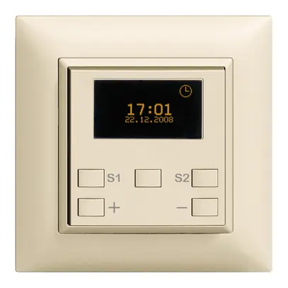 Minuteur astro. ENC variat.uni 1c/2t ZEP EDIZIOdue crema 