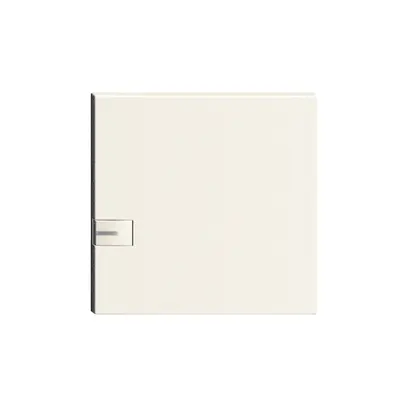 Touche 1/1, vide, 1 LED ZEP blanc blanc 