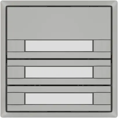 Pulsante KNX RGB EDIZIO.liv SNAPFIX® sensore temp.s.LED targ.3× com.2T grc 