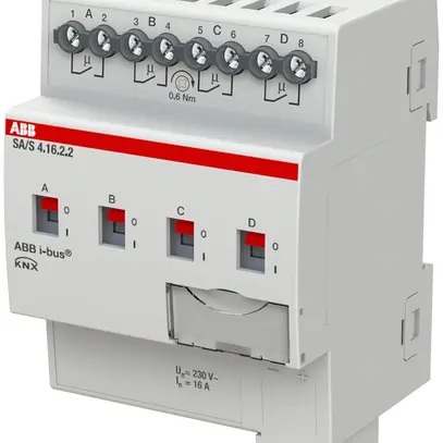 Actionneur-commutateur KNX AMD ABB SA/S4.16.2.2, 4-fois, 16A 