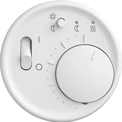 Termostato ambiente INC STANDARDdue bianco con sonda e orologio 