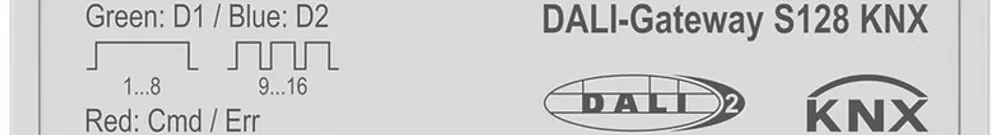 Gateway DALI AMD Theben S128 KNX, 2-canal pour 64 participants, 4UM 