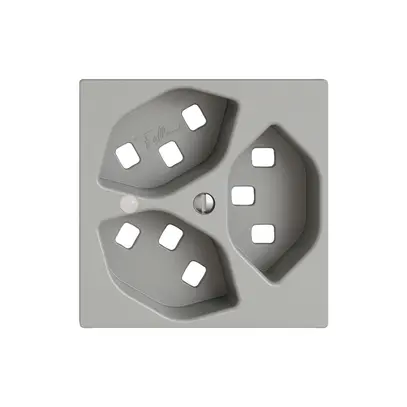 Kit de montage EDIZIO.liv SNAPFIX® pour 3×T23 avec lentille frontale grc 