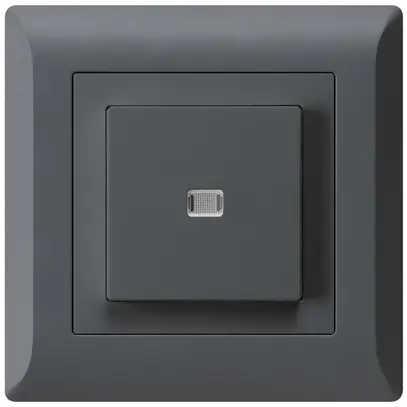 Interruttore pulsante luminoso INC kallysto.line 6/1P antracite 
