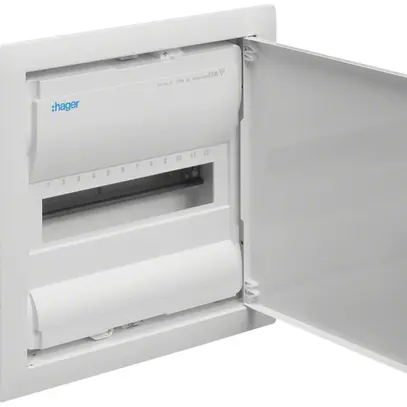 Distributore INC Hager volta 1-fila 12UM IP30 348×356×94.5mm 