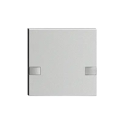 Touche 1/1 KNX/électron.s.LED EDIZIOdue 2× commande simple, silver 