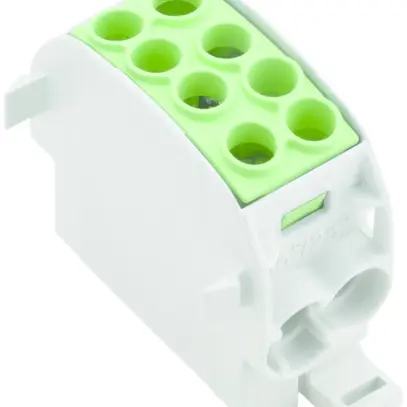 Blocco ripartizione WM WPD 102 2×35/2×25 1L connessione a vite TS35 verde 