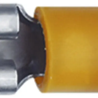 Clip Ferratec partiellement isolé PC 6.3×0.8mm 4…6mm² jaune 50 pièces 