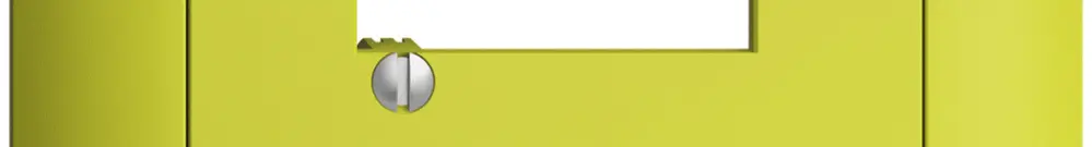 Kit frontale INC EDIZIOdue lemon 88×88mm 2×RJ45 