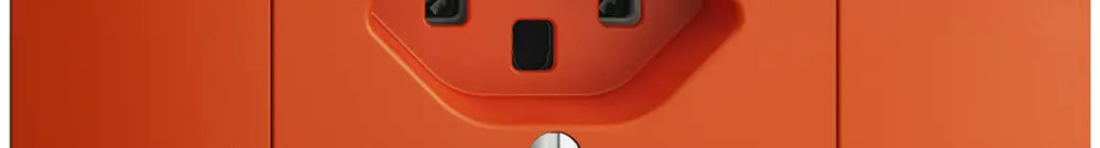 EB-Steckdose EDIZIOdue T23 16A orange, Schraubklemmen 