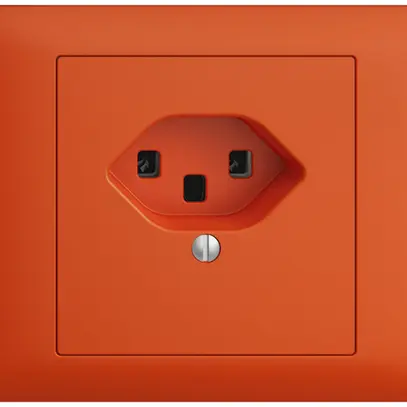 Prise INC EDIZIOdue T23 16A orange, bornes à vis 
