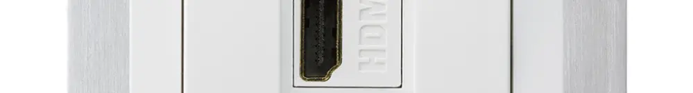 Prise de raccordement ENC kallysto B HDMI prise de passage blanc 
