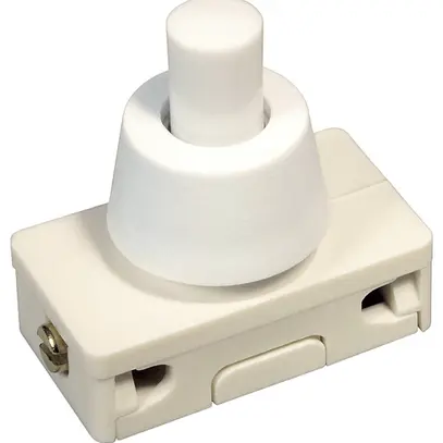 Interruttore a pulsante INS ELBRO, 2A/250V 1L, bianco 