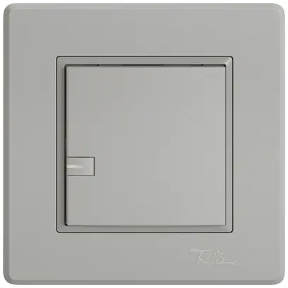 Poussoir KNX RGB ENC EDIZIO.liv SNAPFIX® capteur temp.RGB-LED 1× comm.1T grc 