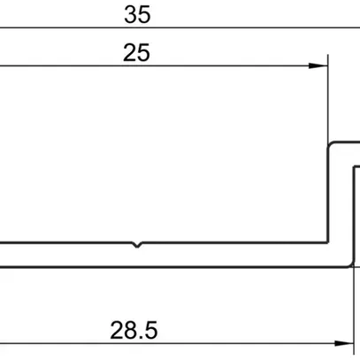 Profilo per apparecchio Almatec AN 35.10 L=3m 