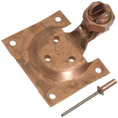 Kit di raccordo per lamiera AV 7 Cu nudo, capocorda con vite Ø 6mm 