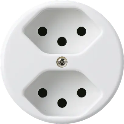 Inserto per presa INC basico 2×tipo 13 bianco 