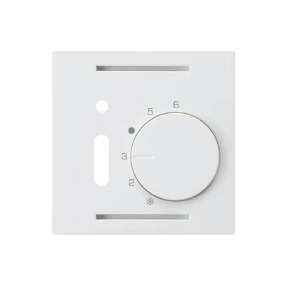 Kit frontale INC kallysto bianco per termostato ambiente con interruttore 