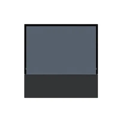Placca frontale KNX Hager kallysto per termostato nero 