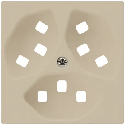 Plaque frontale pour prise Hager kallysto 3×T23 H beige 