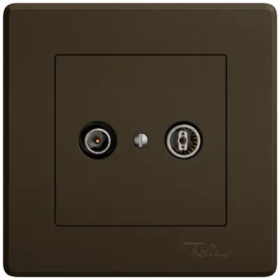 Prise antenne ENC TV-R EDIZIO.liv SNAPFIX® prise de passage 23dB br 