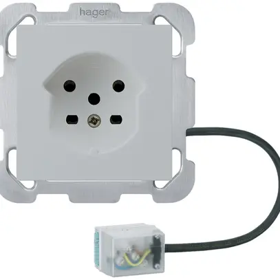Prise INC HA kallysto type 15 avec bornes enfichables EC gris clair 