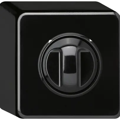 Interrupteur/contact rotatif AP pour stores basico noir, réversible 