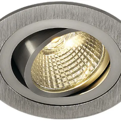 Downlight LED INC SLV NEW TRIA 1 SET, 8W 730lm 3000K 38° rond IP20 alu brossé 
