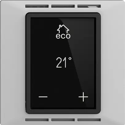 Termostato ambiente EDIZIOdue F grigio chiaro, con display, riscald.pavim. 